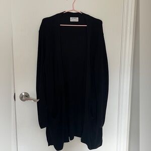 Old Navy Black Open-Front Knit Cardigan